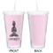 Lotus Pose Double Wall Tumbler with Straw - Approval