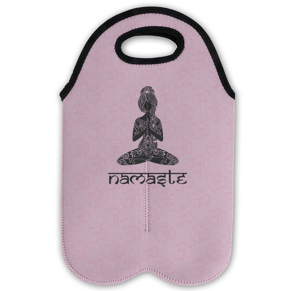 Lotus Pose Double Wine Tote - Flat (new)
