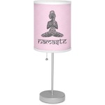 Lotus Pose 7" Drum Lamp with Shade Linen (Personalized)