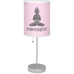 Lotus Pose Lamp with Drum Shade