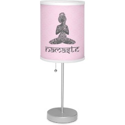 Lotus Pose 7" Drum Lamp with Shade (Personalized)