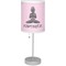 Lotus Pose Lamp with Drum Shade