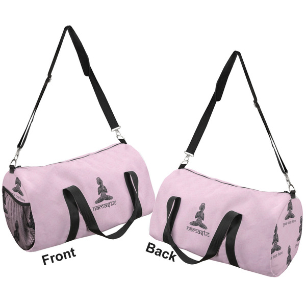 Lotus Pose Duffle bag large front and back sides
