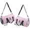 Lotus Pose Duffle bag small front and back sides