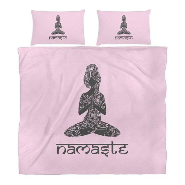Lotus Pose Duvet Cover Set - King - Alt Approval