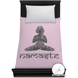 Lotus Pose Duvet Cover - Twin XL (Personalized)