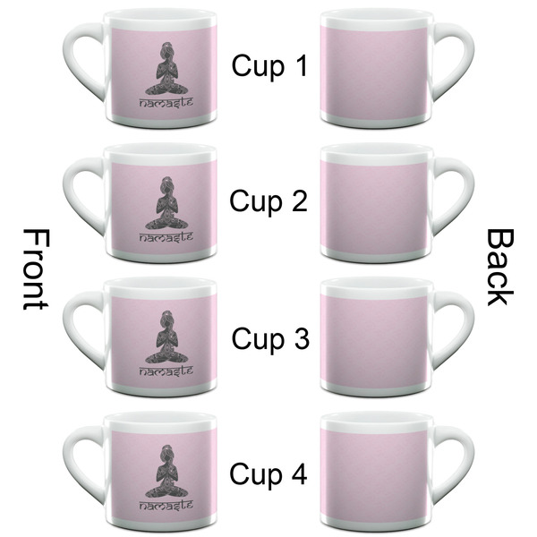 Lotus Pose Espresso Cup - 6oz (Double Shot Set of 4) APPROVAL