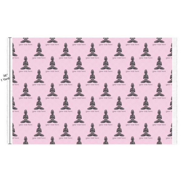 Lotus Pose Fabric Full Yard