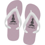 Lotus Pose Flip Flops - Small (Personalized)