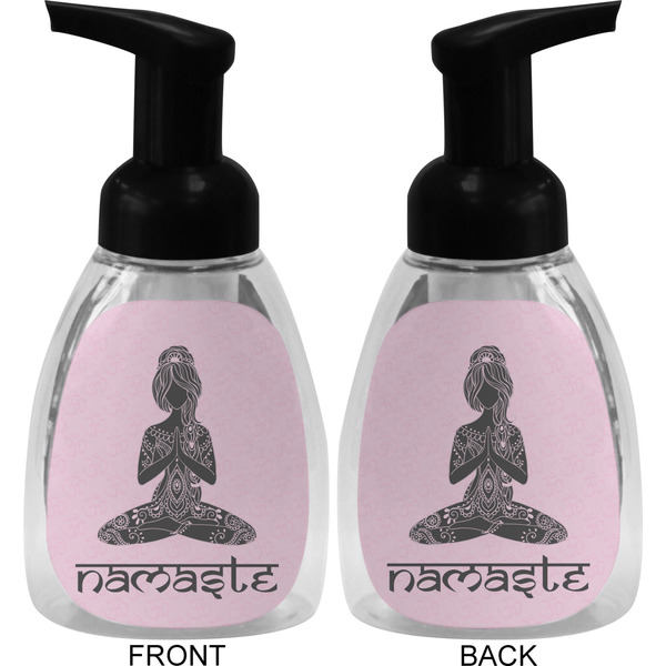Lotus Pose Foam Soap Bottle (Front & Back)