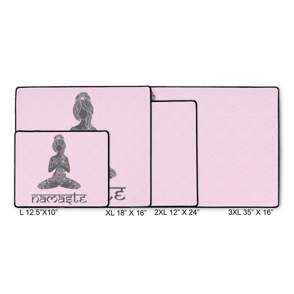 Lotus Pose Gaming Mats - SIZE CHART