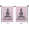 Lotus Pose Garden Flag - Double Sided Front and Back