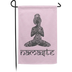 Lotus Pose Small Garden Flag - Double Sided