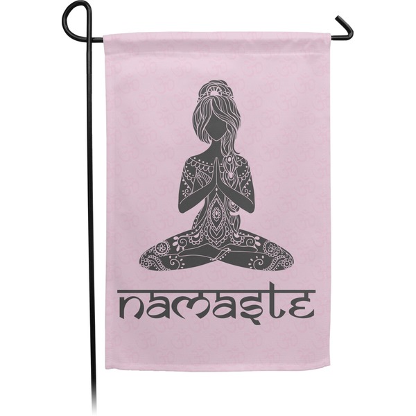Custom Lotus Pose Small Garden Flag - Double Sided