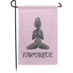 Lotus Pose Small Garden Flag - Single Sided