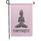 Lotus Pose Small Garden Flag - Single Sided