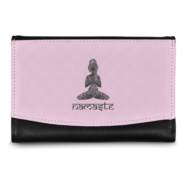 Custom Lotus Pose Genuine Leather Women's Wallet - Small