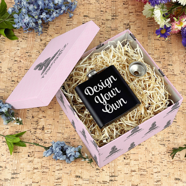 Lotus Pose Gift Boxes with Lid - Canvas Wrapped - Large - In Context