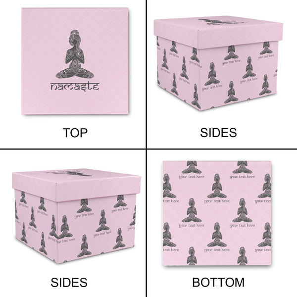 Lotus Pose Gift Boxes with Lid - Canvas Wrapped - X-Large - Approval