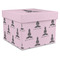 Lotus Pose Gift Boxes with Lid - Canvas Wrapped - X-Large - Front/Main