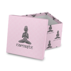 Lotus Pose Gift Box with Lid - Canvas Wrapped