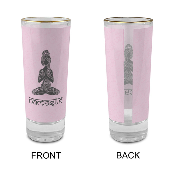 Lotus Pose Glass Shot Glass - 2 oz - Single - APPROVAL