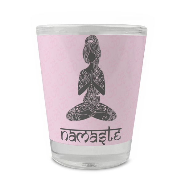 Lotus Pose Glass Shot Glass - Standard - FRONT