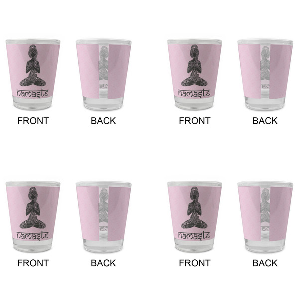 Lotus Pose Glass Shot Glass - Standard - Set of 4 - APPROVAL