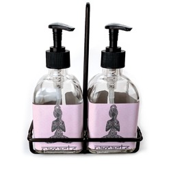 Lotus Pose Glass Soap & Lotion Bottles