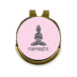 Lotus Pose Golf Ball Marker - Hat Clip - Gold