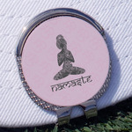 Lotus Pose Golf Ball Marker - Hat Clip