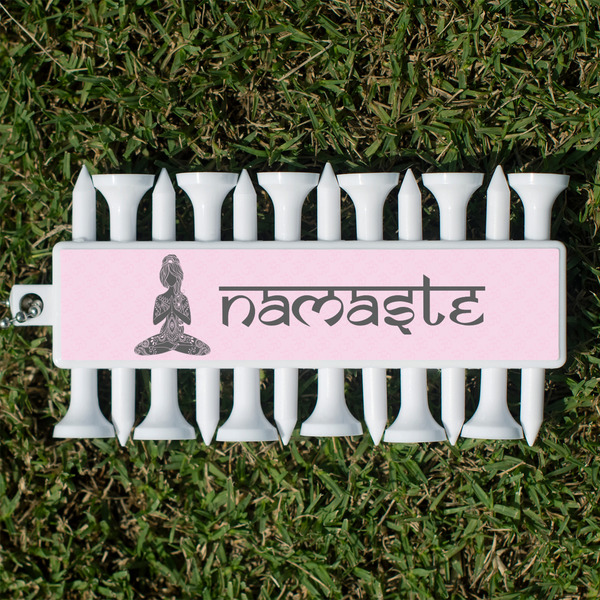 Custom Lotus Pose Golf Tees & Ball Markers Set (Personalized)