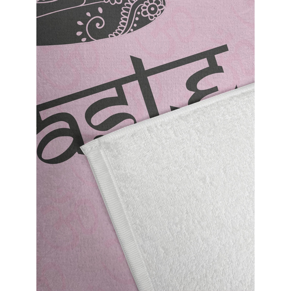 Lotus Pose Golf Towel - Detail