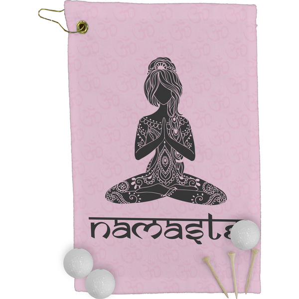 Lotus Pose Golf Towel (Personalized)