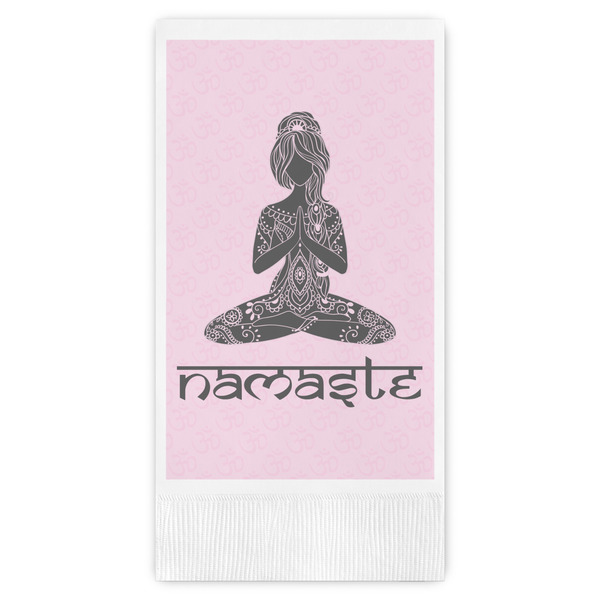 Custom Lotus Pose Guest Paper Towels - Full Color