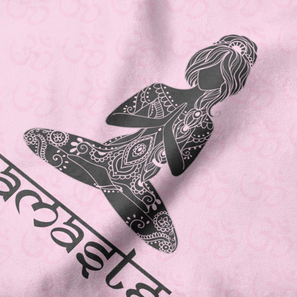 Lotus Pose Hooded Baby Towel- Detail Close Up