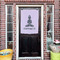 Lotus Pose House Flags - Double Sided - (Over the door) LIFESTYLE