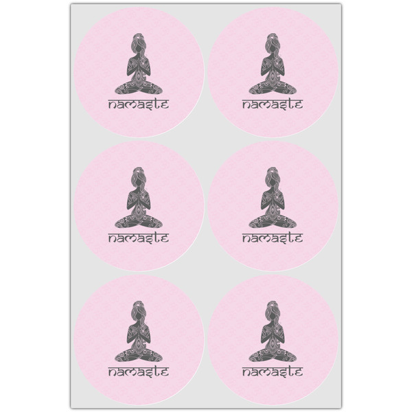 Lotus Pose Icing Circle - Large - Set of 6