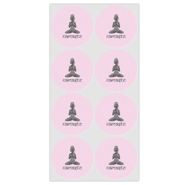 Lotus Pose Icing Circle - Medium - Set of 8