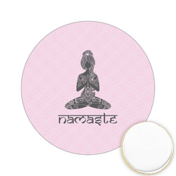 Lotus Pose Printed Cookie Topper - 2.15"