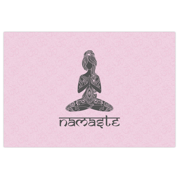 Lotus Pose Indoor / Outdoor Rug - 2'x3' - Front Flat