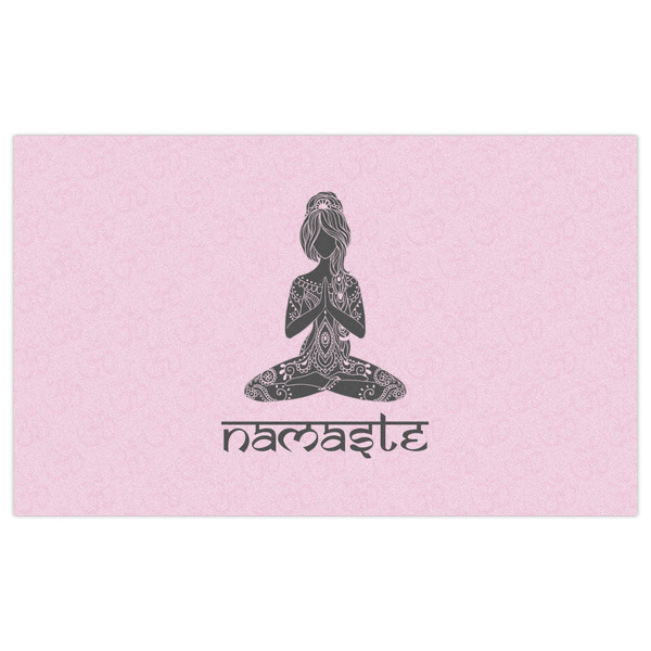 Lotus Pose Indoor / Outdoor Rug - 3'x5' - Front Flat