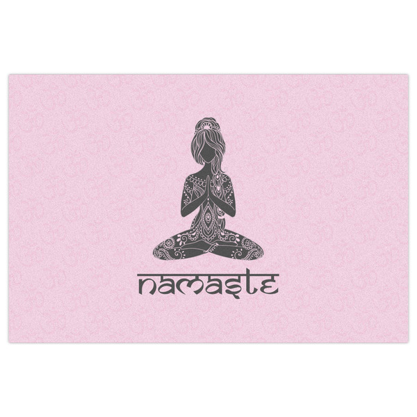 Lotus Pose Indoor / Outdoor Rug - 4'x6' - Front Flat