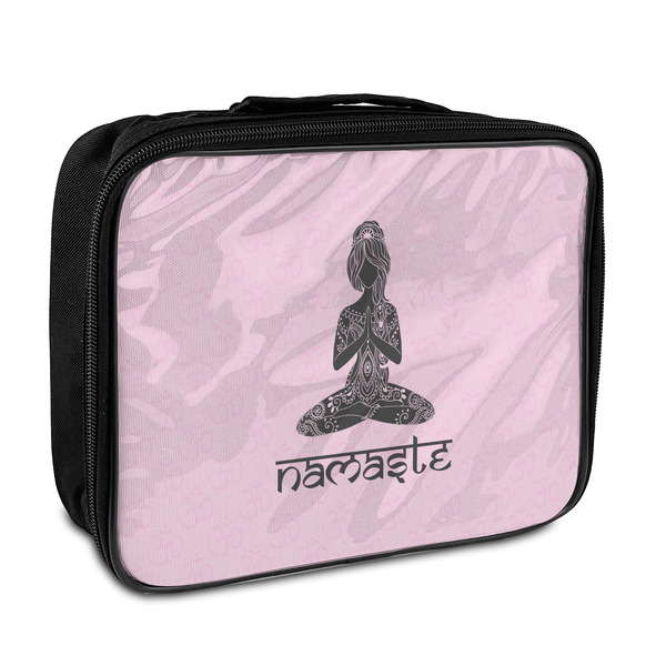 Custom Lotus Pose Insulated Lunch Bag (Personalized)