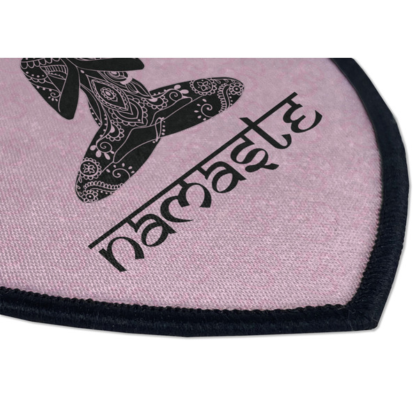 Lotus Pose Iron on Shield 3 Detail