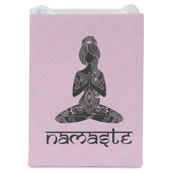 Lotus Pose Jewelry Gift Bag - Gloss - Front