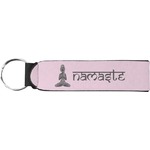 Lotus Pose Neoprene Keychain Fob (Personalized)