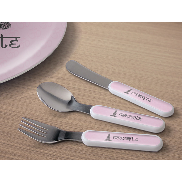 Lotus Pose Kids Flatware w/ Plate