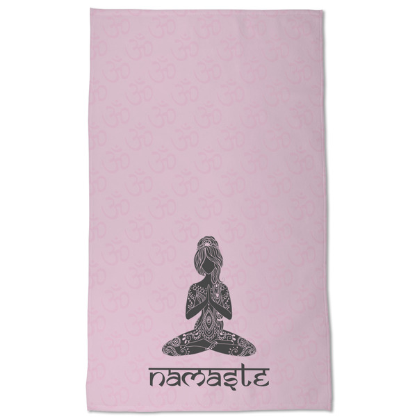Lotus Pose Kitchen Towel - Poly Cotton - Full Front