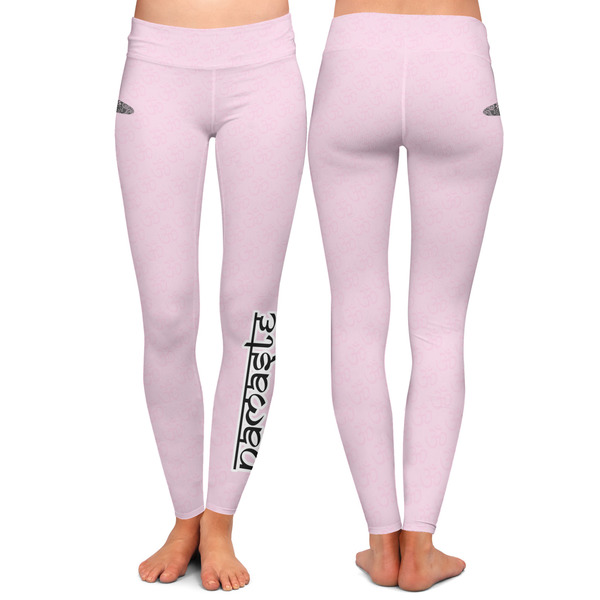 Lotus Pose Ladies Leggings - Front and Back